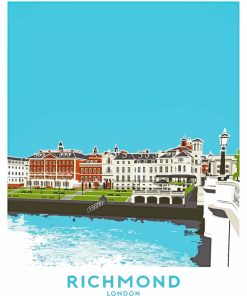 Richmond Upon Thames Poster Paint By Numbers