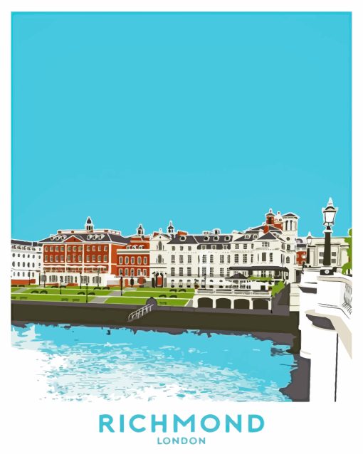 Richmond Upon Thames Poster Paint By Numbers