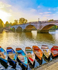 Richmond Upon Thames Sunset Paint By Numbers