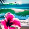 Pink Hawaiian Flower Paint By Numbers