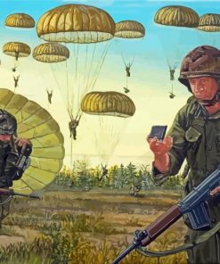 Paratroopers Soldiers Paint By Numbers Paratroopers Soldiers Paint By Numbers