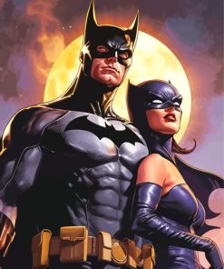 Batman And Catwoman Paint By Numbers