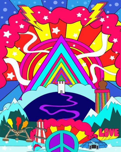 Glastonbury Festival Paint By Numbers