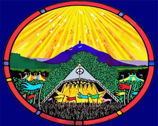 Glastonbury Festival England Paint By Numbers