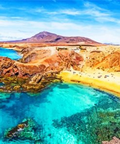 Lanzarote Beach Paint By Numbers