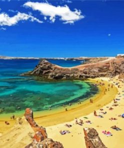 Lanzarote Beach Seascape Paint By Numbers