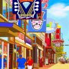 Memphis Beale Street Art Paint By Numbers