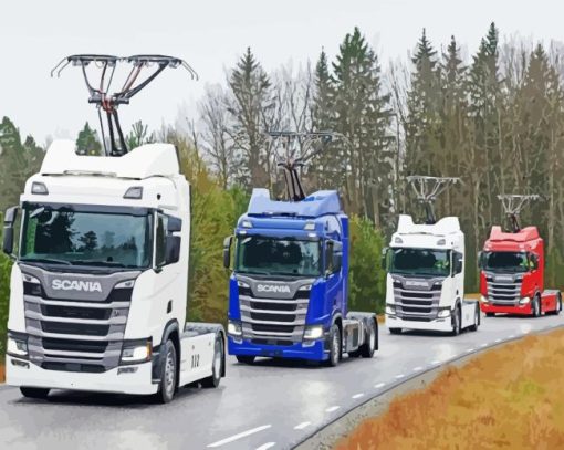 Scania Trucks Paint By Numbers