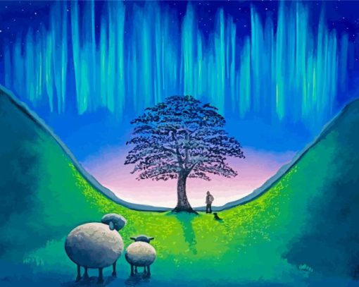 Sycamore Gap Paint By Numbers