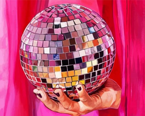 Colorful Disco Ball Paint By Numbers