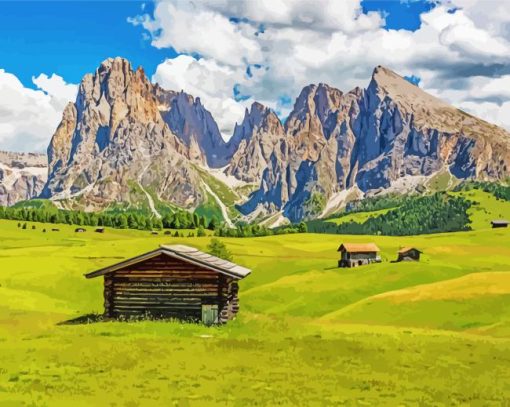 Sassolungo Nature Paint By Numbers