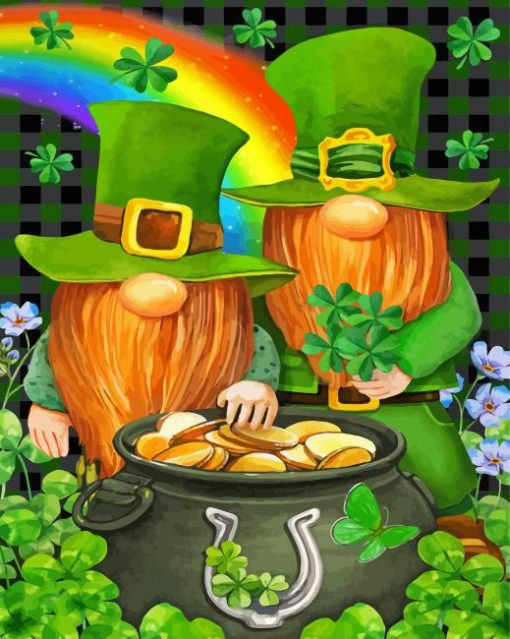 Irish Gnomes St Paint By Numbers