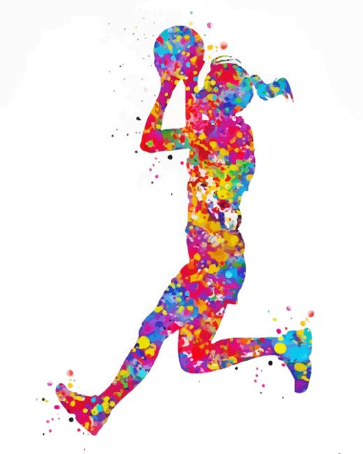 Aesthetic Netball Girl Paint By Numbers