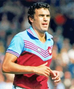 Footballer Trevor Brooking Paint By Numbers