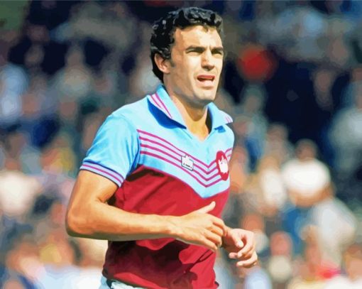Footballer Trevor Brooking Paint By Numbers