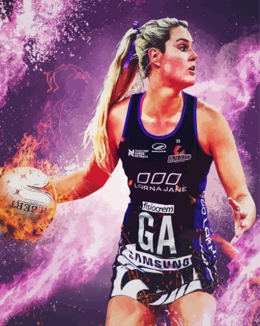 Netball Firebird Paint By Numbers