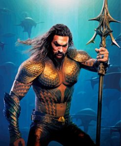 Aquaman Jason Momoa Paint By Numbers