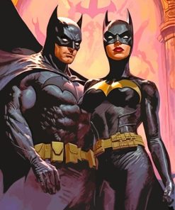Batman And Catwoman Superheroes Paint By Numbers