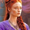 Beautiful Sansa Stark Paint By Numbers