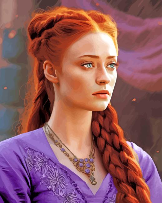 Beautiful Sansa Stark Paint By Numbers