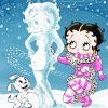 Betty Boop In Snow Paint By Numbers