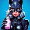 Aesthetic Cat Woman Paint By Numbers