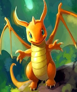 Dragonite Pokemon Paint By Numbers