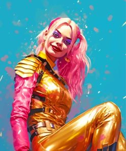 Harley Quinn Birds Of Prey Paint By Numbers