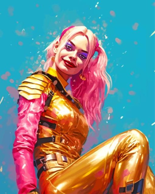 Harley Quinn Birds Of Prey Paint By Numbers