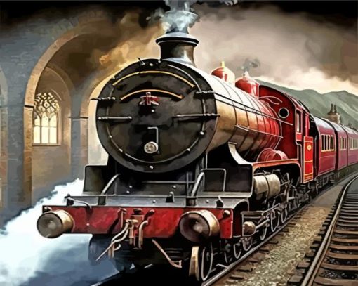 Hogwarts Express Train Paint By Numbers