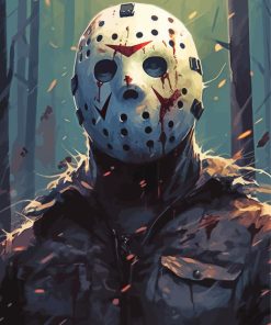 Scary Jason Voorhees Paint By Numbers