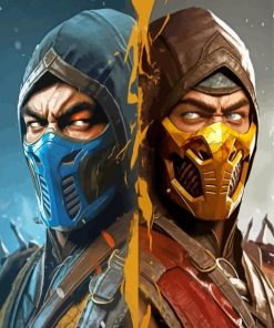 Mortal Kombat Paint By Numbers