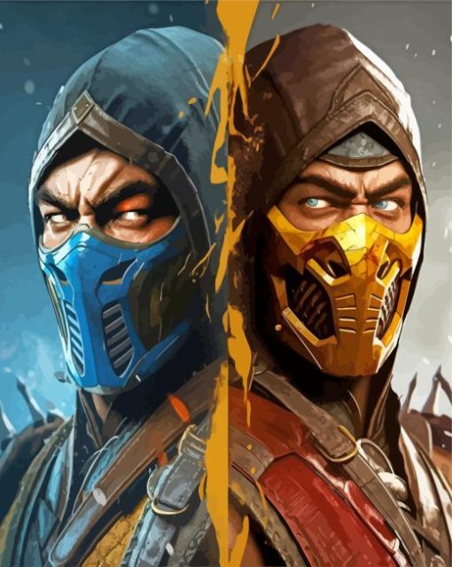 Mortal Kombat Paint By Numbers