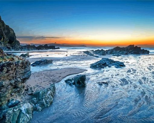 Newquay Beach Paint By Numbers