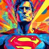 Superman Psychedelic Paint By Numbers