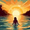 Sunset Siren Paint By Numbers
