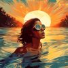 Woman Swimming Paint By Numbers