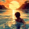 Man In The Water Paint By Numbers