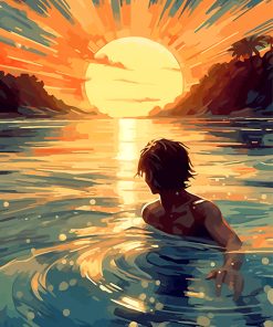 Man In The Water Paint By Numbers