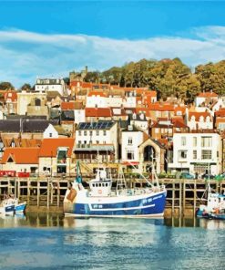 Scarborough Harbour England Paint By Numbers