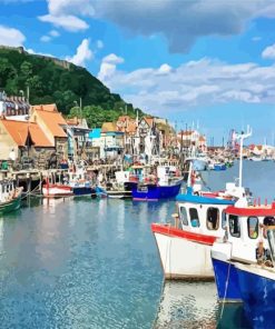Scarborough Harbour Paint By Numbers