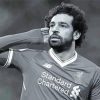 Black And White Mo Salah Paint By Numbers