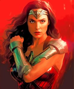 Wonder Woman Portrait Paint By Numbers