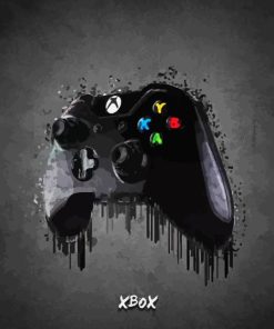 Monochrome Xbox Controller Paint By Numbers