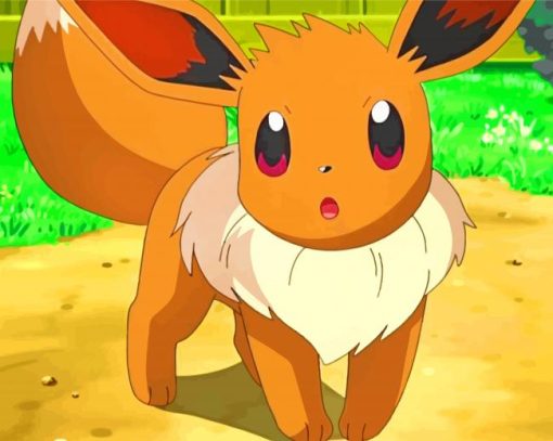 Aesthetic Eevee Pokemon Paint By Numbers