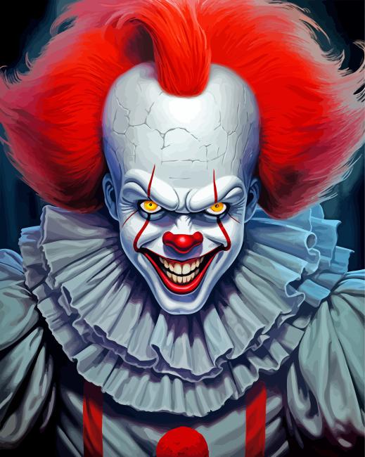 Scary Pennywise Paint By Numbers