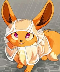 Cute Anime Eevee Pokemon Paint By Numbers