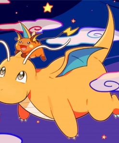 Dragonite Anime Paint By Numbers