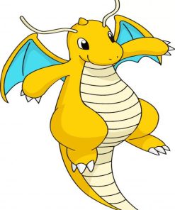 Dragonite Pokemon Anime Paint By Numbers