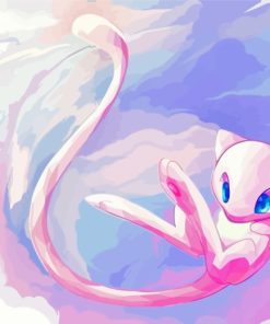 Mew Pokemon Art Paint By Numbers